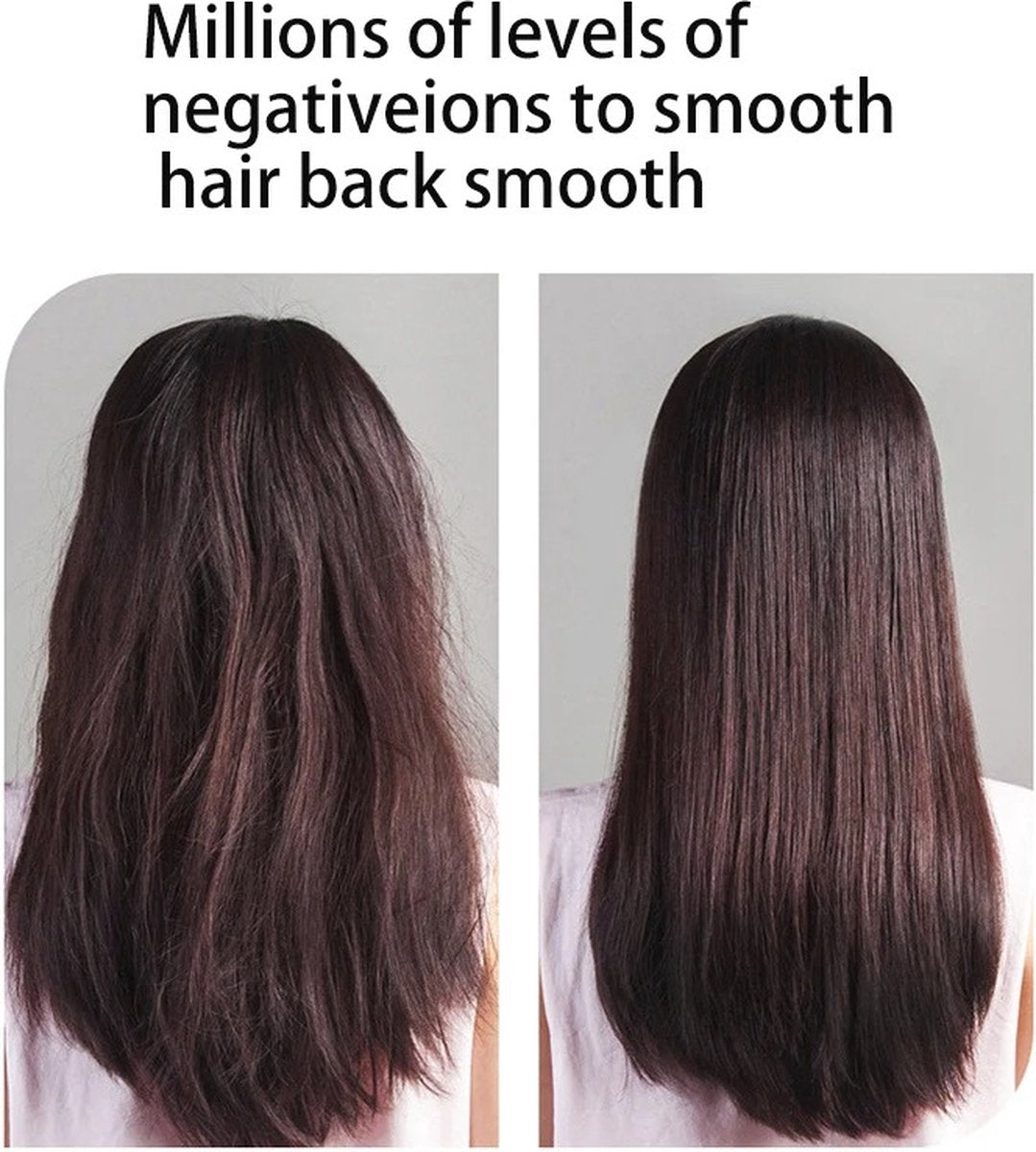 Föhn met diffuser - Ionische haardroger - Haardroger - Professionele haardroger - Rijk uitgerust - Inclusief 6 accessoires - 3 standen - Paars