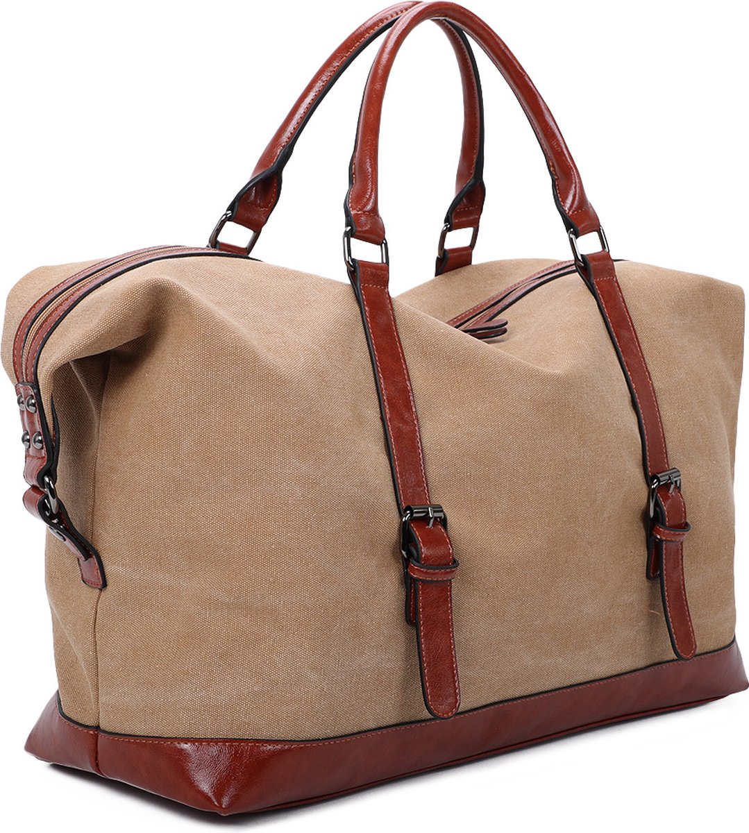 Ines Delaure - Weekendtas - Weekender - Reistas - Sporttas - 35 liter - Camel