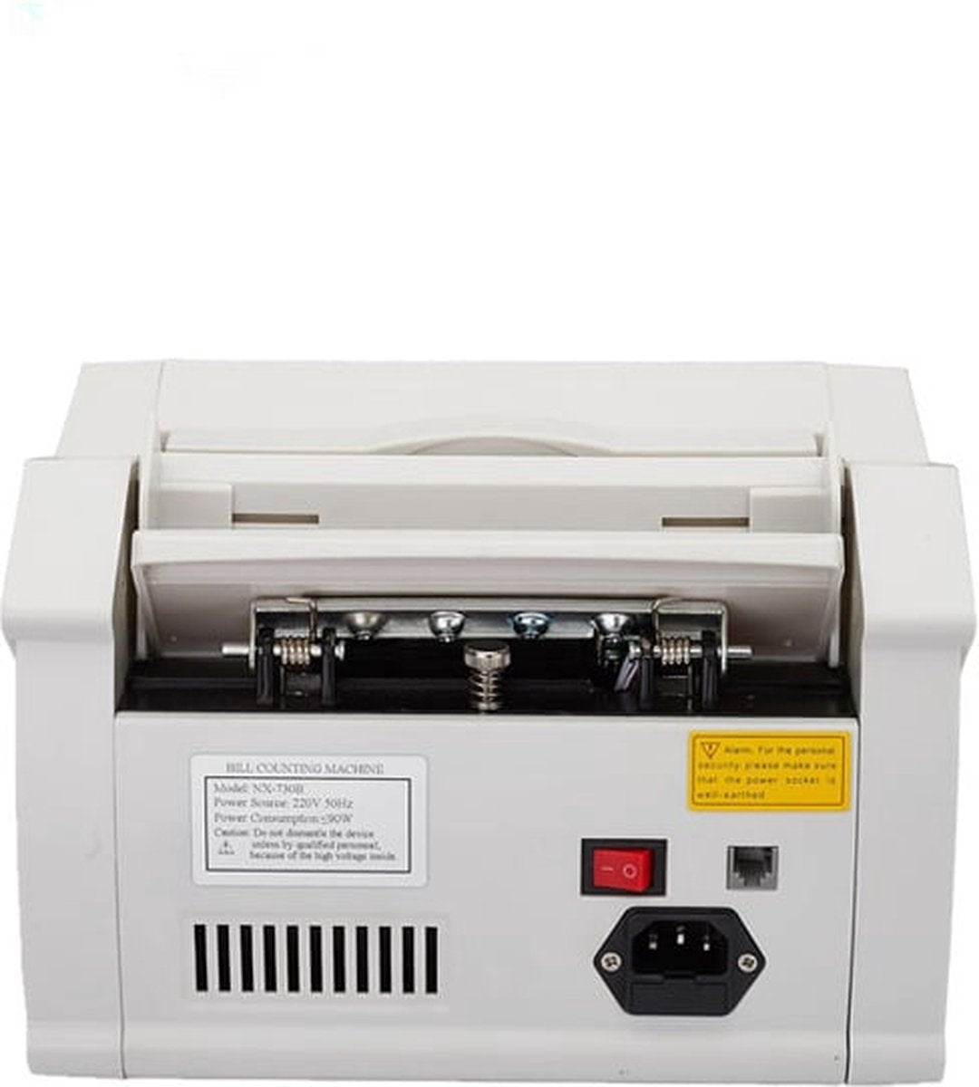 Money counting machine - up to 300 banknotes - 28.9x25.5x18 cm - white