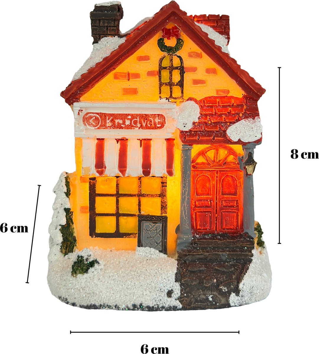 Complete Christmas Decoration Gift Set - LED Lights - Christmas House - Light Balls - Table Runner - Christmas - Gift - Christmas Box