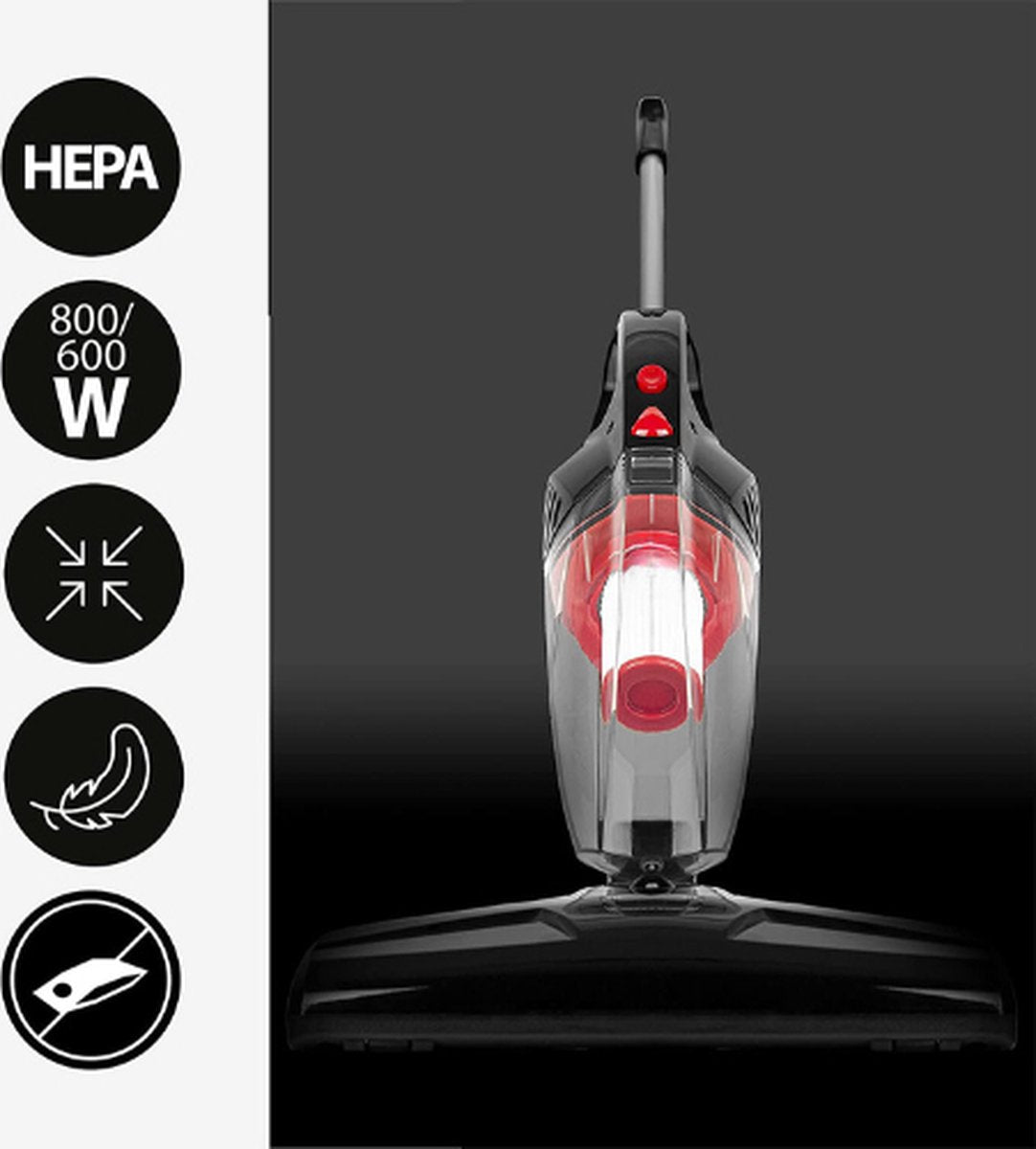 Corded stick vacuum cleaner - 2-in-1 upright vacuum cleaner and handheld vacuum cleaner - 4 attachments Label A+