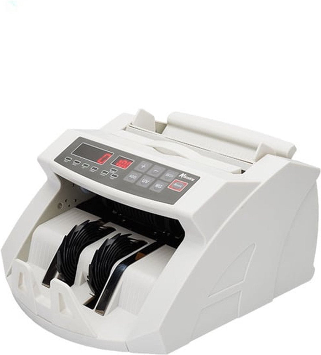 Money counting machine - up to 300 banknotes - 28.9x25.5x18 cm - white