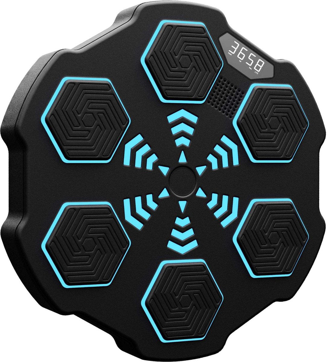 Smart Music Boxing Machine - 8 trainingsniveaus - Intelligente bokszak - Bluetooth-verbinding - Digitale bokscomputer met muziek - Boksbal - Boksautomaat - Training op niveau - Boksen - Fitness