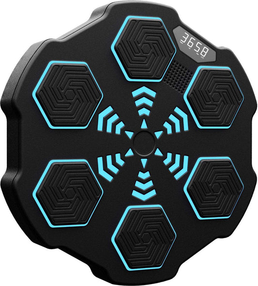 Smart Music Boxing Machine - 8 trainingsniveaus - Intelligente bokszak - Bluetooth-verbinding - Digitale bokscomputer met muziek - Boksbal - Boksautomaat - Training op niveau - Boksen - Fitness