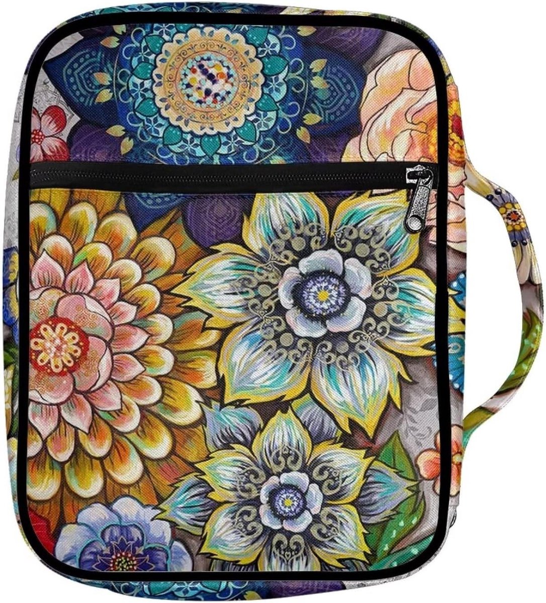 Zippered Bible Cover Bag - Multifunctional Organizers for Women and Men Bible Case