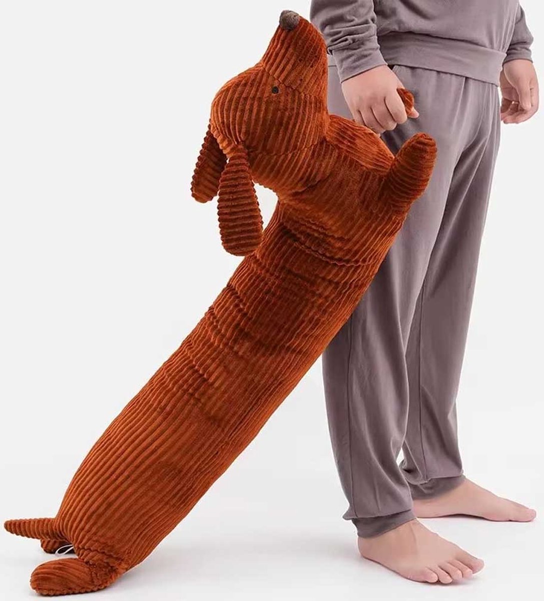 Dachshund Cuddly Toy 120 CM XXL - Dog - Dog Cuddly Toy - Door Draft Stopper - Draft Excluder