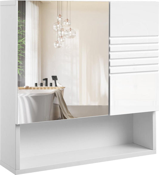 Bathroom Mirror Cabinet – Bathroom Furniture with Mirror and Shelves