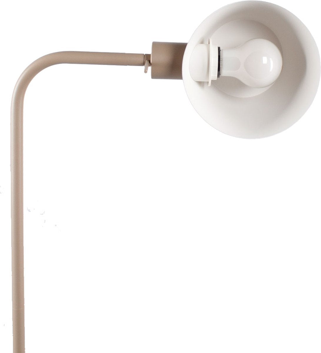 Minimalist adjustable reading lamp | 1 light | sand / beige color | metal | 140 cm high | dining room / living room | floor lamp | standard lamp | modern / Scandinavian | practical design