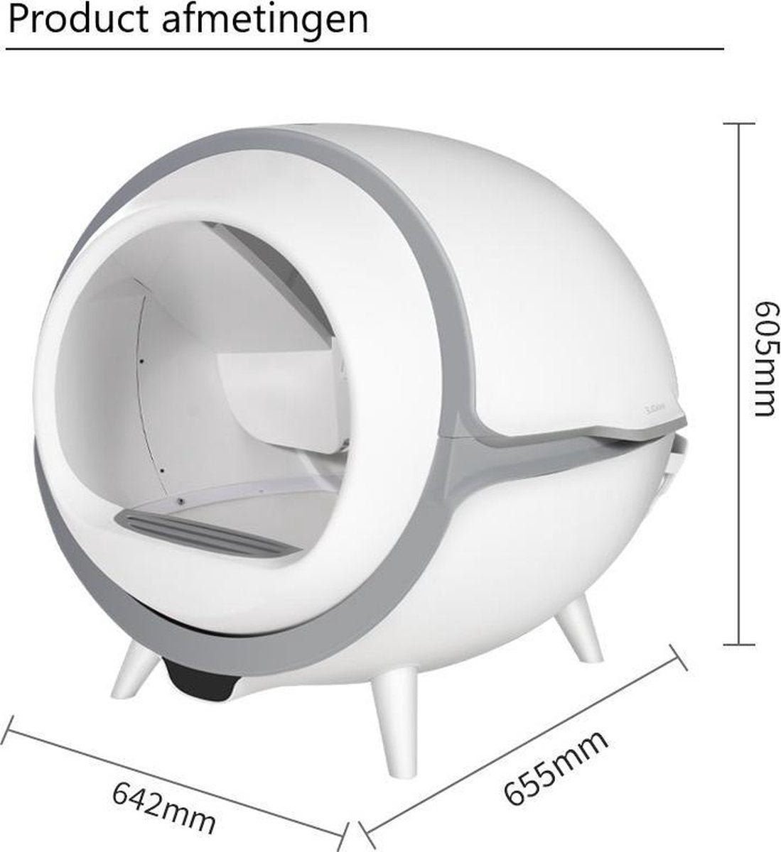 Premium cat litter box - automatic - self-cleaning - electric cat litter box - Design cat litter box