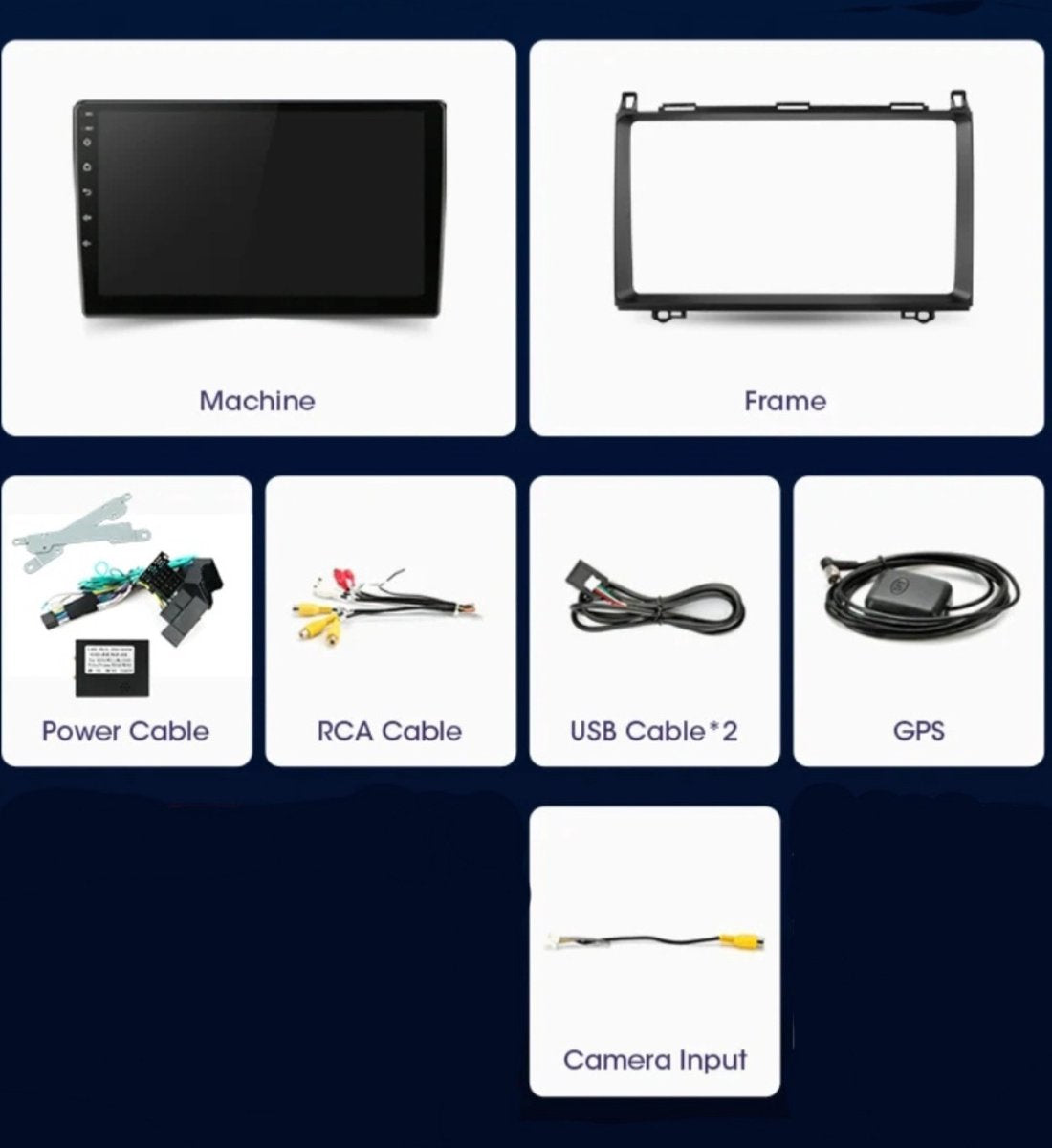 Mercedes-Benz | 4GB & 64GB | A B V Sprinter Klasse | W169 W245 W639 W906 Vito, Viano en VW Crafter | 2005 - 2016 | Carplay & Android auto | Autoradio met navigatie | Radioscherm | 2005 2006 2007 2008 2009 2010 2011 2012 2013 2014 2015 2016 | B200