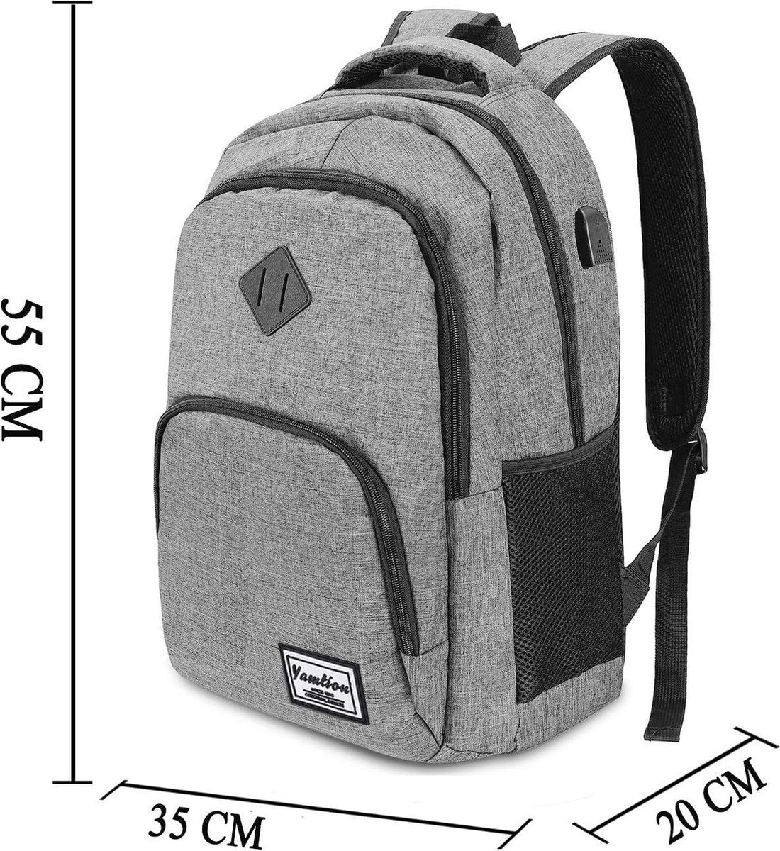 17.3 inch Laptop Rugzak voor Mannen en Vrouwen - Tiener Rugzak - Schooltas voor Jongens en Meisjes - Voor Universiteit Middelbare School Kantoor Werk Stedentrip Reis
