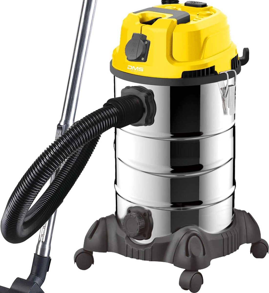 Kleyn - Industrial Vacuum Cleaner - Powerful Professional Vacuum Cleaner - Industrial Cleaning Machine - 2300 Watt - Wet Vacuum - Dry Vacuum - Stainless Steel - Blower Function - Filter Cleaning System - Bagless - 30 Liters - Red