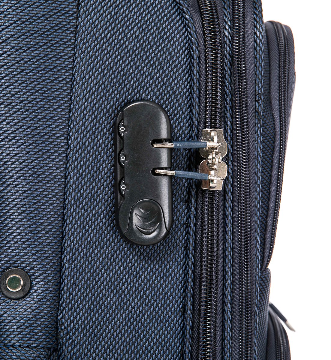 Dubai Abu Dhabi Grote Koffer - 76 cm - 95/103 liter - Uitbreidbaar - Blauw