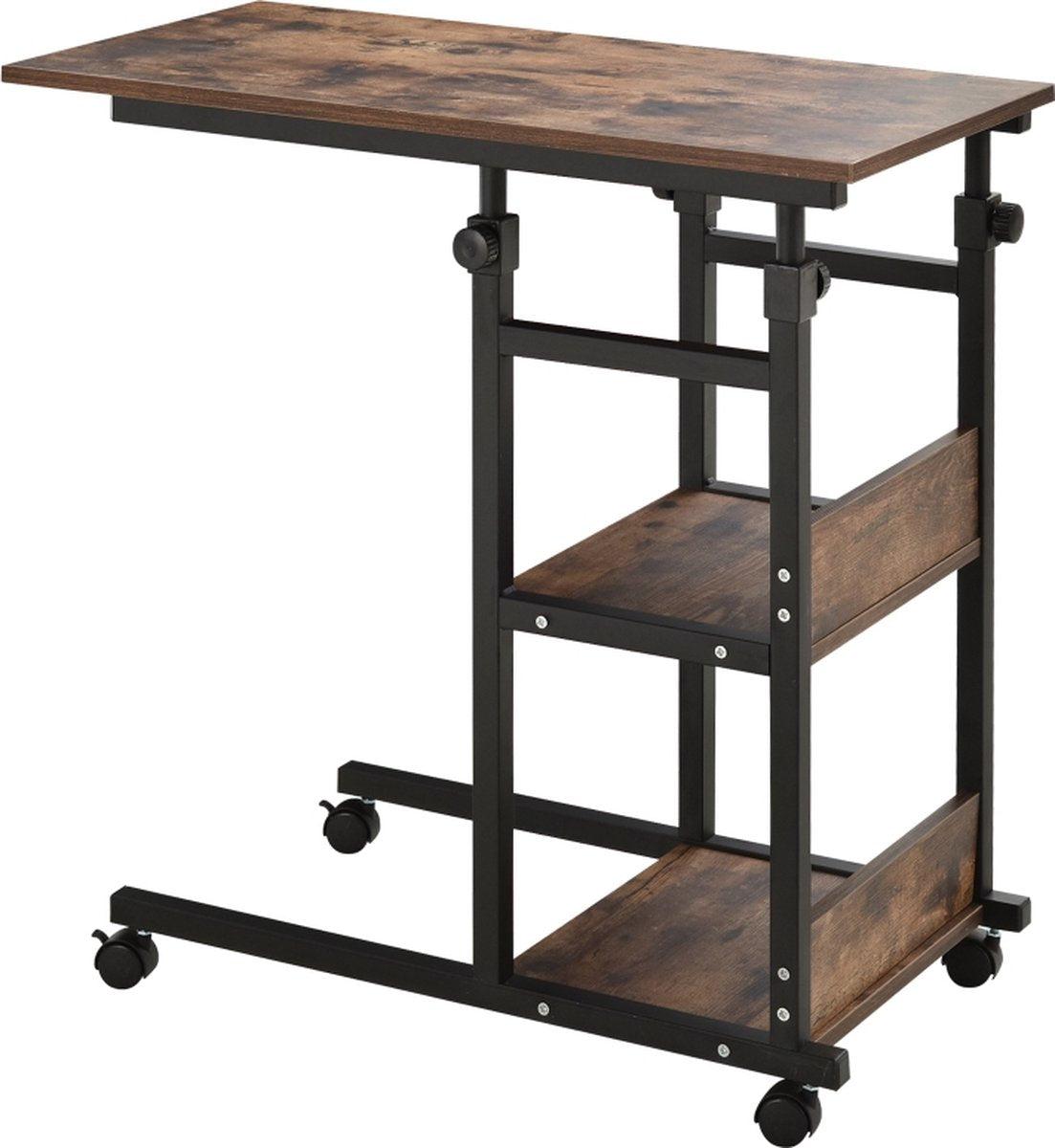 Side table on wheels - Coffee table - Table - Black