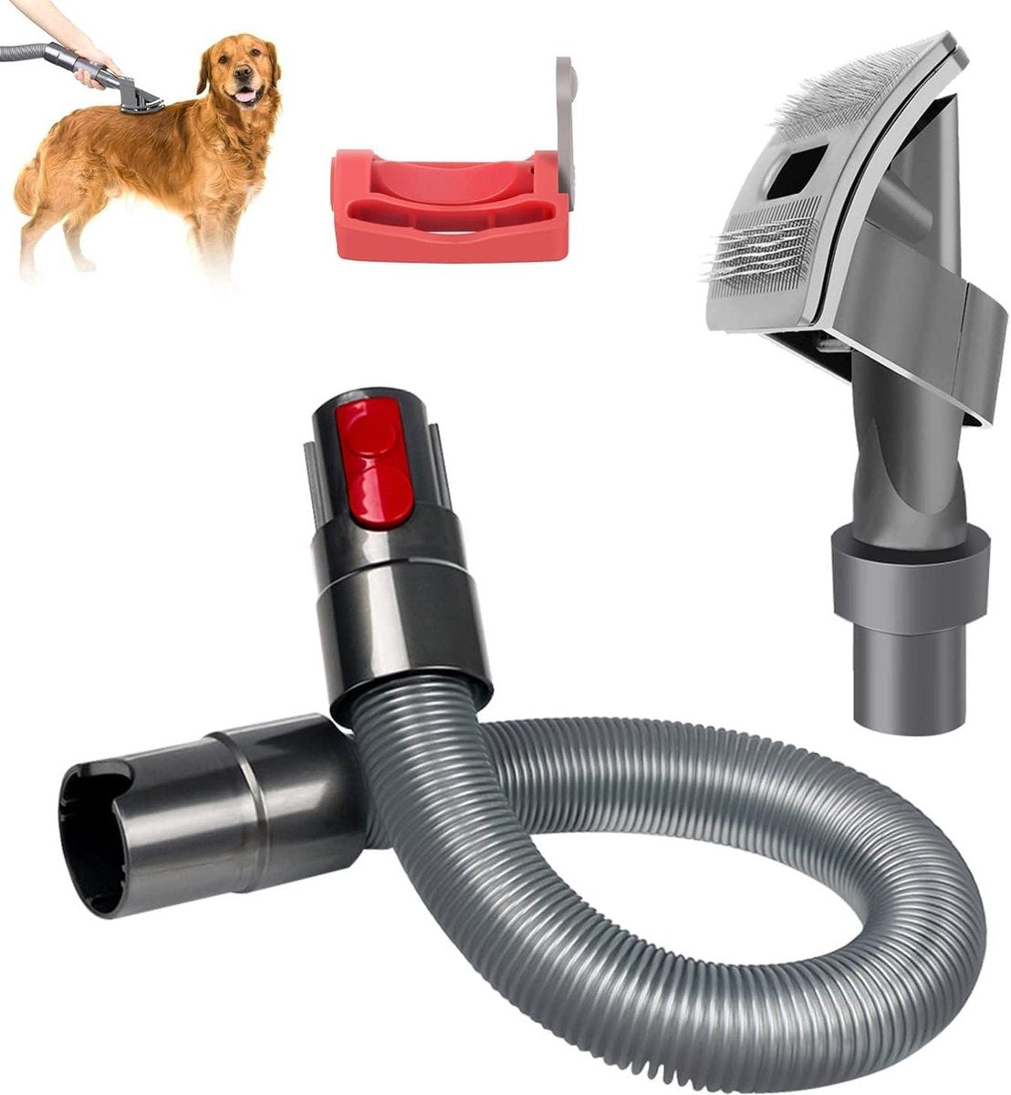 Dyson hondenborstel stofzuigeropzetstuk 3 stuks hondenborstels - huisdierverzorging - Dyson Pet Grooming Kit stofzuiger huisdierenborstel - Dyson opzetstuk