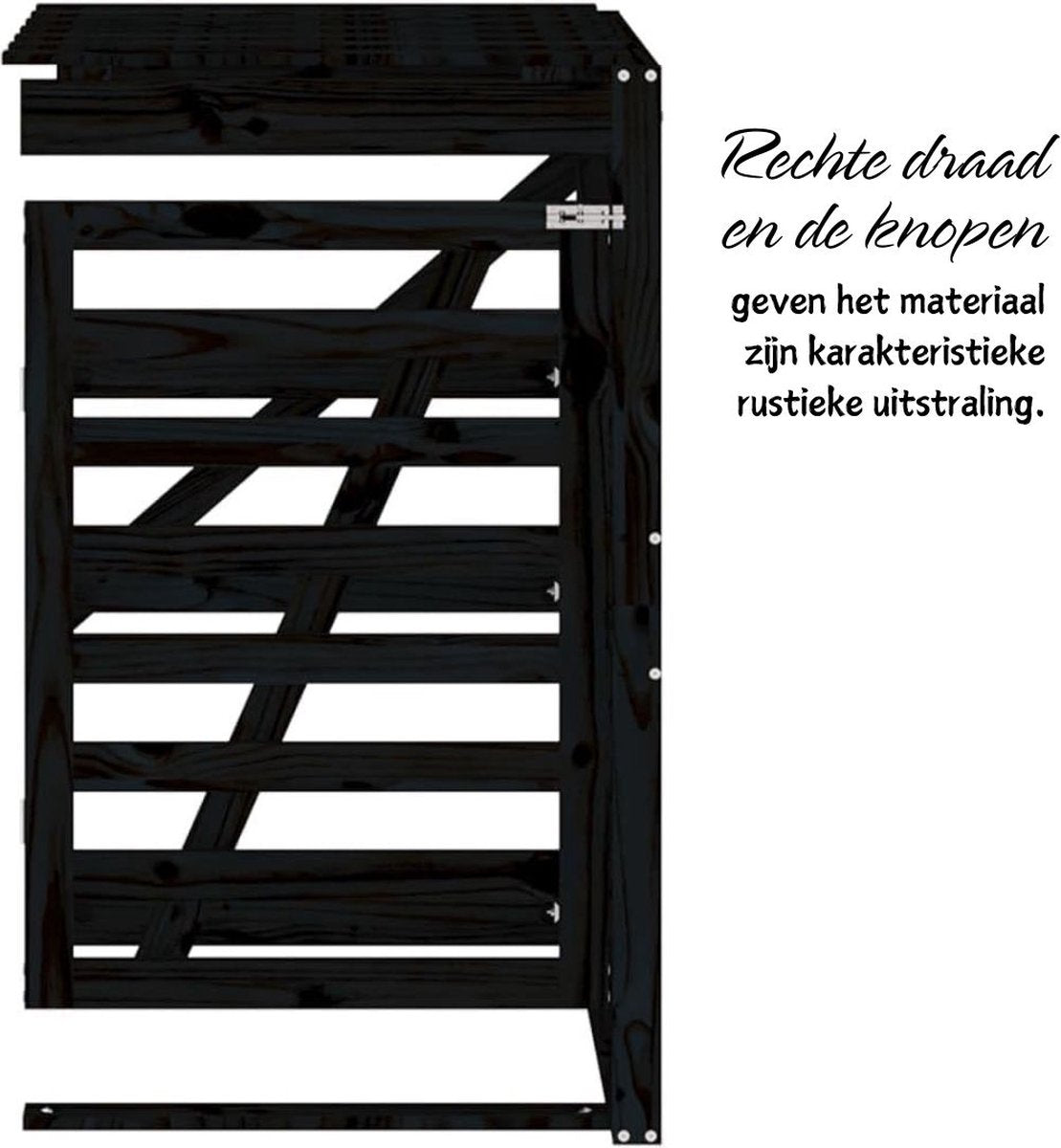 Kliko Ombouw – Containerberging – Enkele Containerkast – Containerombouw - Container Ombouw – Donkerbruin