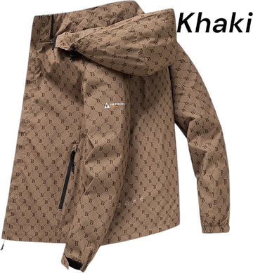 Aventury® Windjack - Windjack Heren - Regenjack - Regenjas Heren - Regenjas - Outdoorjassen - Maat M - Khaki