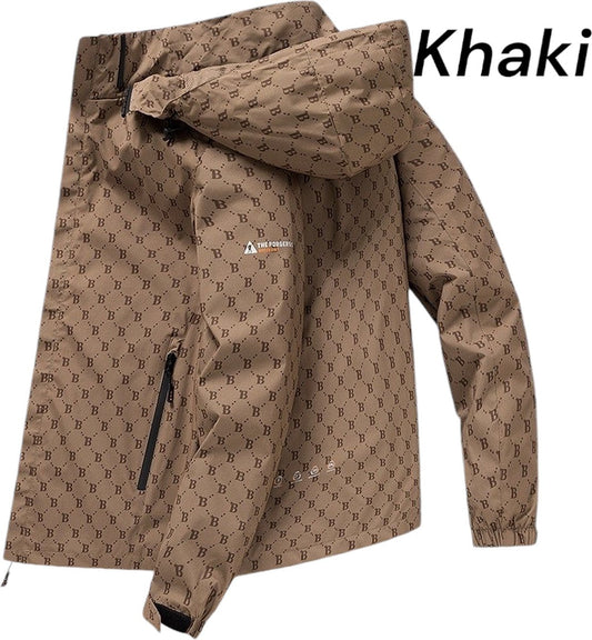 Aventury® Windjack - Windjack Heren - Regenjack - Regenjas Heren - Regenjas - Outdoorjassen - Maat M - Khaki