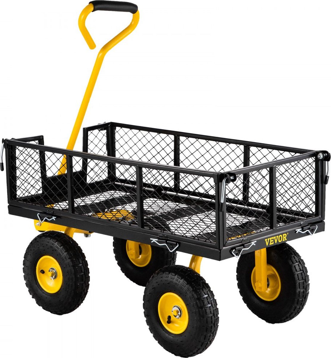 Opvouwbare Tuinwagen Transportwagen Strandkar Handkar 408kg Apparatuurwagen 96x51x22cm