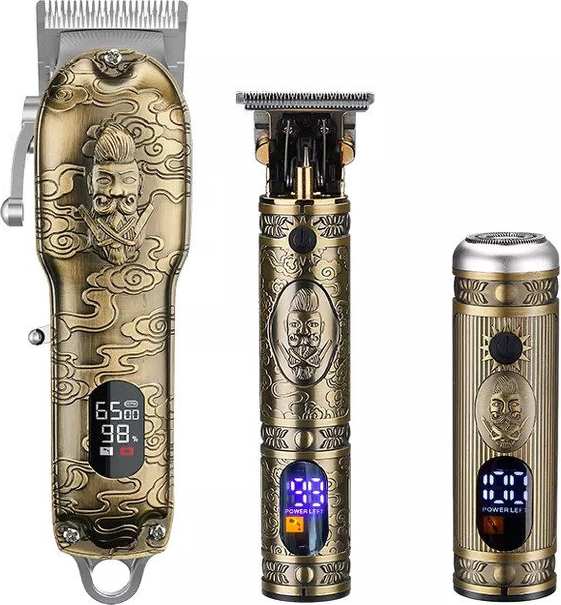 Professional Hair Clipper, Trimmer, and Shaver Set - Cordless Trimmer Set - Hair - Beard - Men's Hair Clipper - Hair Trimmer - Hair - Clipper Cheveux - Beard Trimmer - Trimmer Set - Clippers - Gift for Men -
