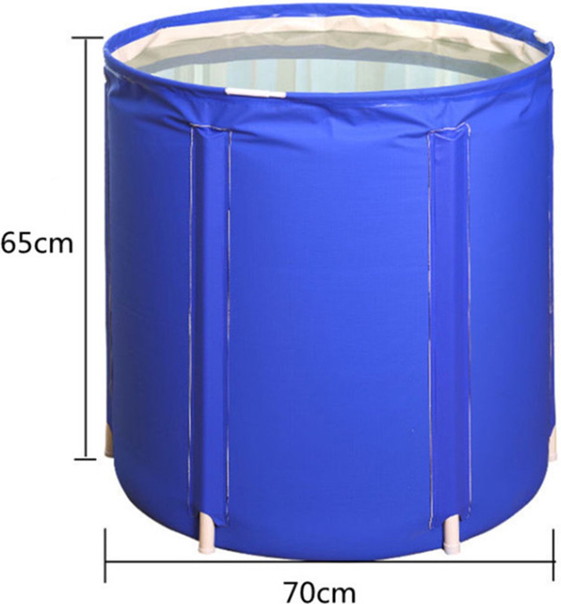 Portable Bathtub - energy-saving and still enjoy a bath - For Adults and Children - 70x70x65 cm - Blue