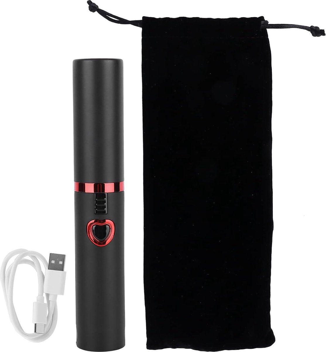 Negatieve-Ionen Stijltang Draadloos Mini Krultang voor Kort Haar en Pony - 3 Instelbare Temperaturen 160℃ 180℃ 200℃ - Zwart