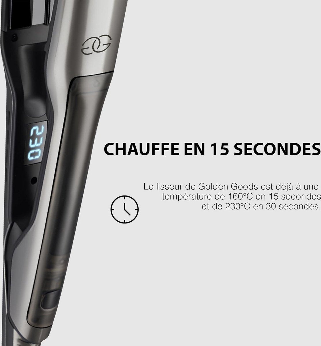 Steam Hair Straightener and Curler - Steampod Pro Platinum Edition - 10 Temperature Settings - Wide Plates