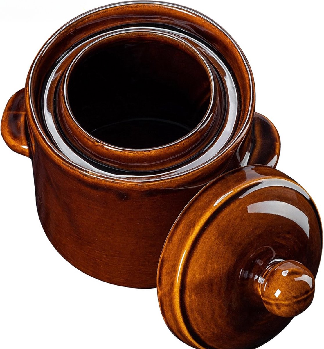 Fermentatiepot - Fermenteren - Fermentatiepot - Zuurkoolpot - Weckpot - Must have voor het inmaken van groente!