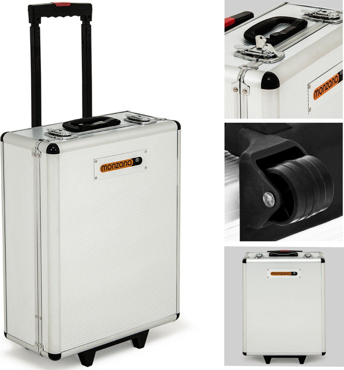 Tool Trolley 429-piece - Telescopic handle - Aluminum