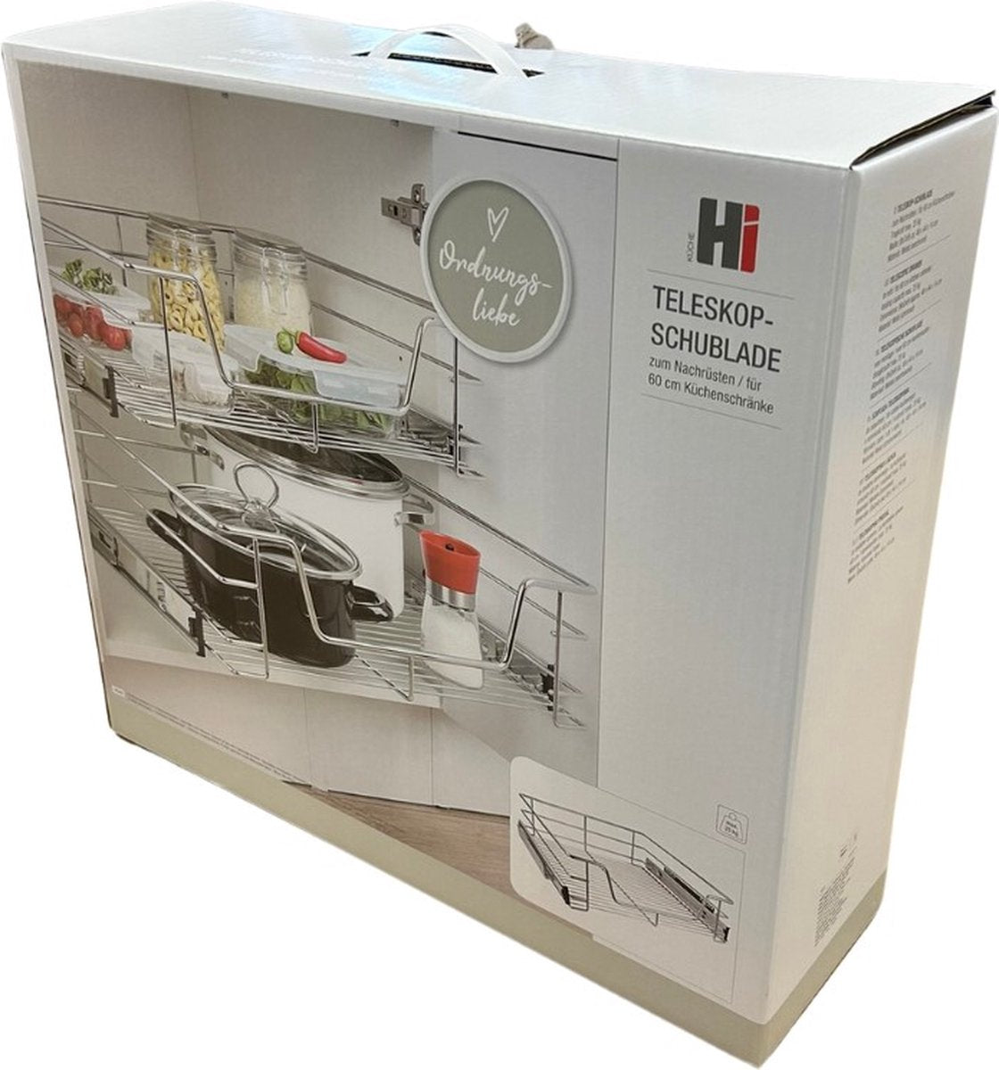 Basis Keukenkast Schuiflade - 60 cm - RVS