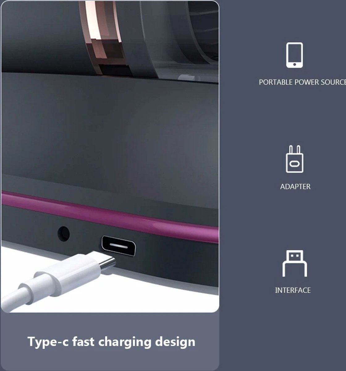 Dust Mite Vacuum Cleaner - UV Lamp Sterilizer - Mattress, Carpet, Furniture, Sofa & Couch Cleaner Device - Bacteria, Mite & Mold Fighter - Bagless - USB-C Charger - Gold