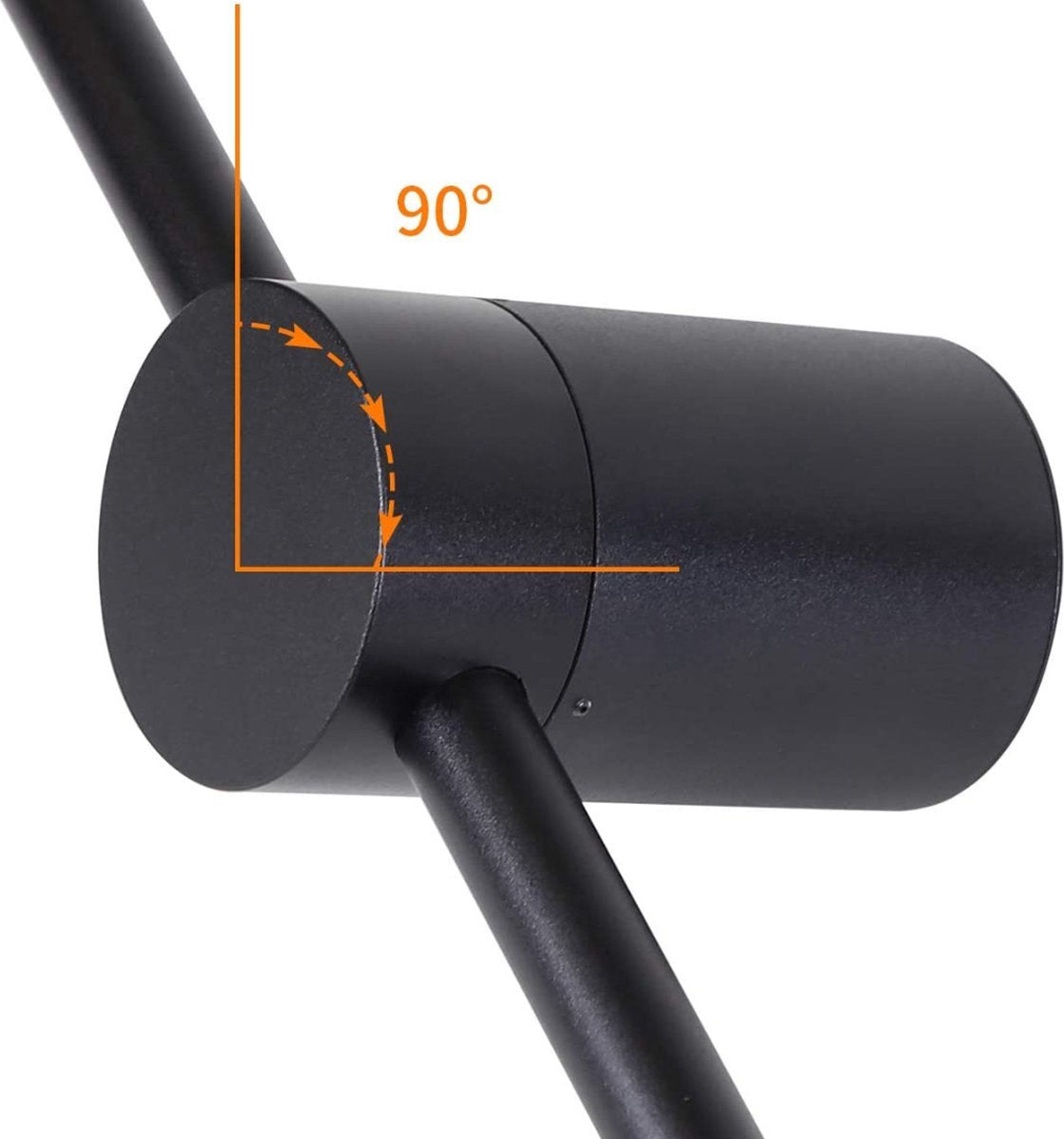 Wall lamp - Indoor Wall Lamp - Stick Wall Lamp - LED Wall Lamp - Black - 60CM - Long Indoor Wall Lamp Living Room - Rotatable Minimalist Night Lamp - Warm White - 3000K - Bedside Lamp - 8W - Bedroom - Living Room - Hallway - Office - Staircase