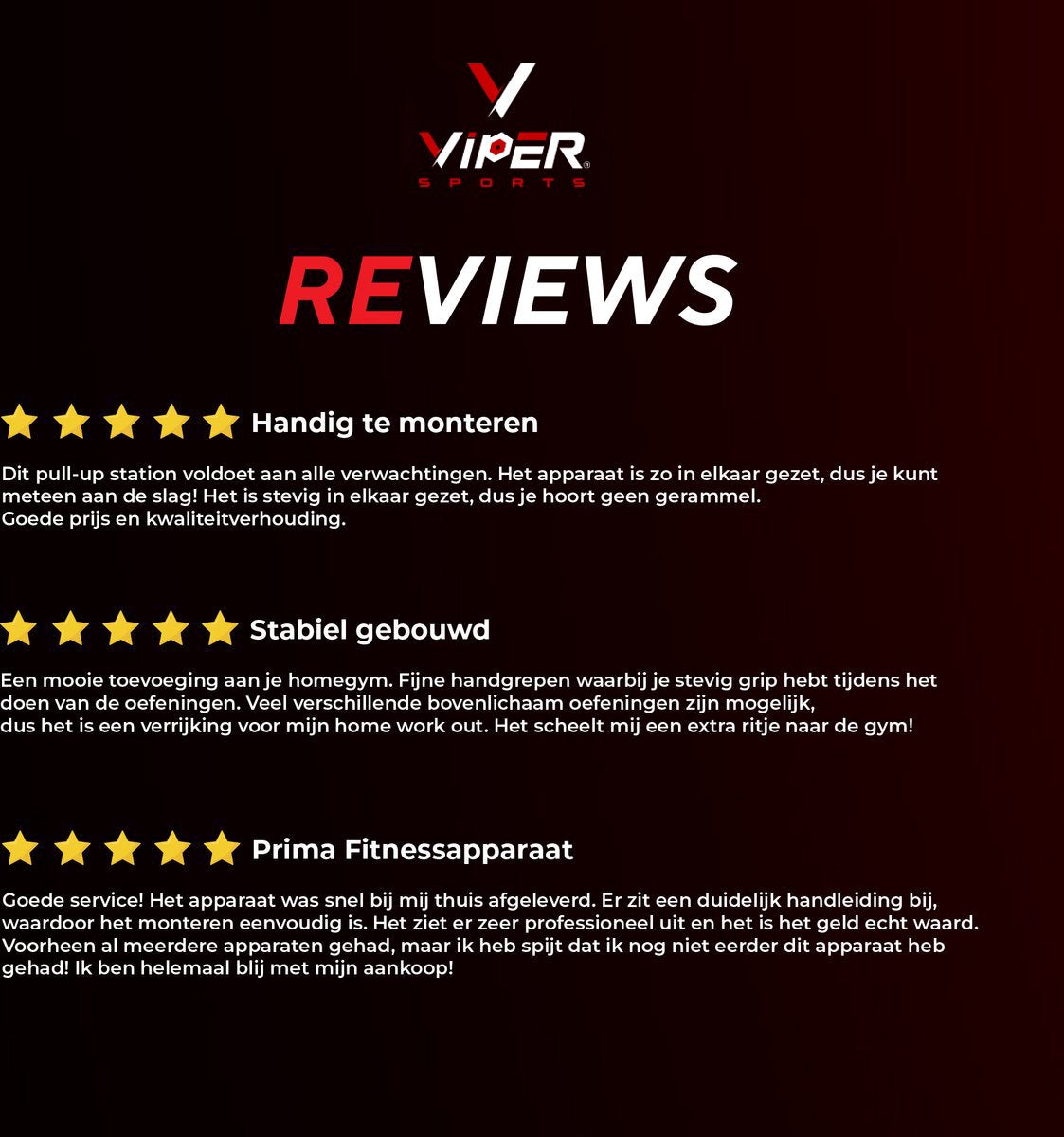Viper Sports Krachtstation – Multifunctioneel trainingsrek – Power tower met optrekstang – Fitness apparaat voor thuis – Krachttraining – Antislip handvatten – Sportapparatuur – In hoogte verstelbaar – B75xL82xH165-210 cm – Zwart