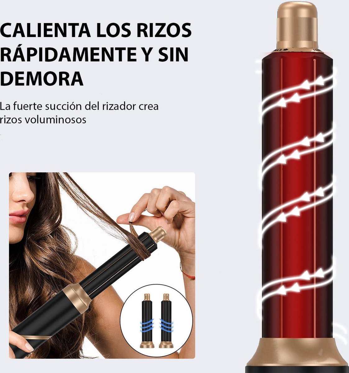 Föhnborstel 5-in-1 - Krultang - Föhnborstel - Multistyler - Haardroger - Hairwrap - Heteluchtborstel - Met Hittebestendige Handschoen - Zwarte Editie