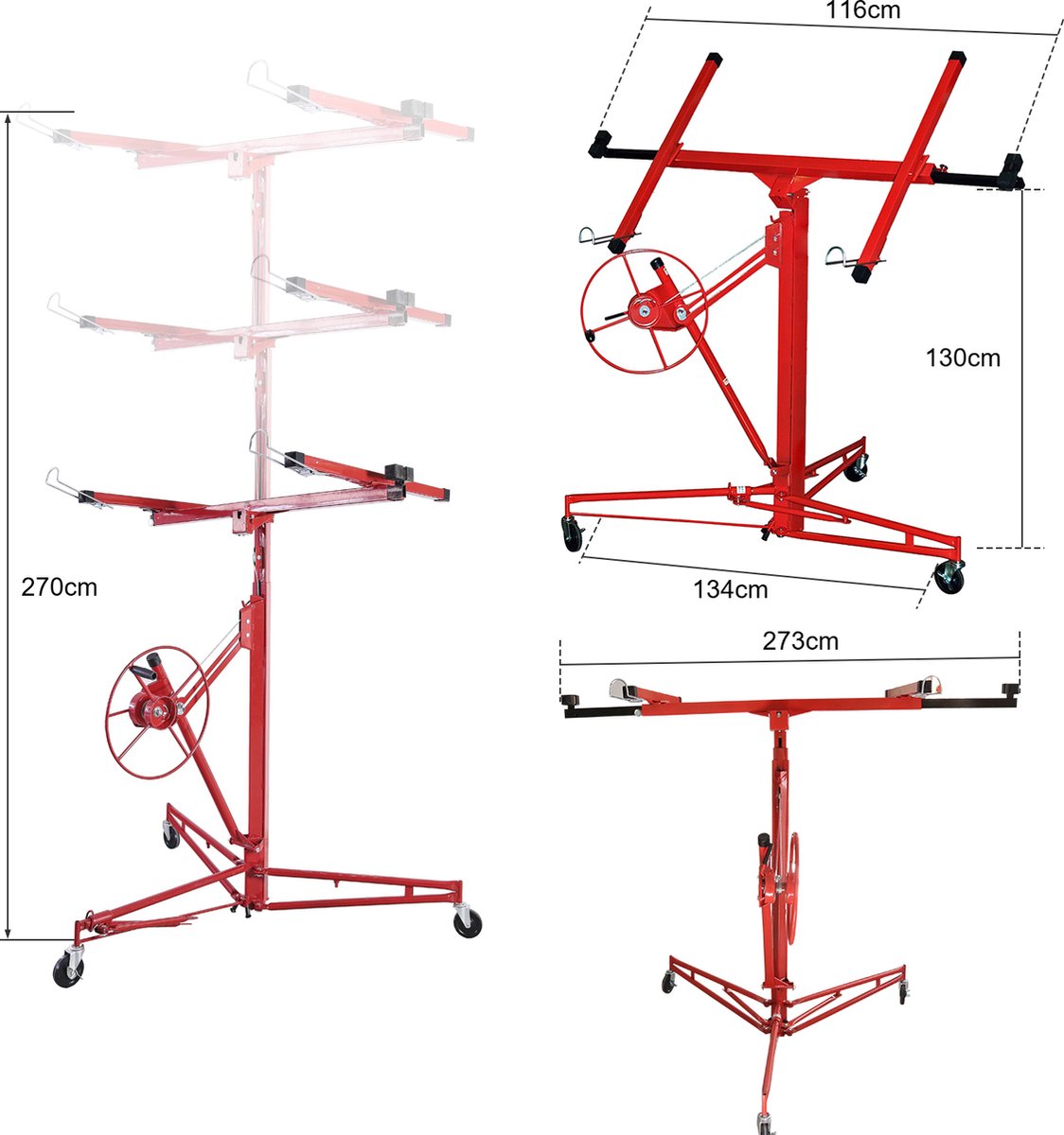 Plaatlifter Sheetrock lifter XXL montagehulp voor panelen Montagehulp