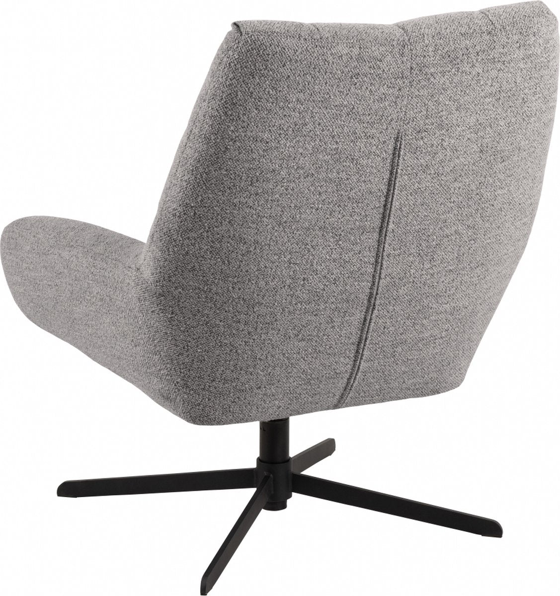 Draaifauteuil Vrijhoeve - Stof - Grijs - 73x88x82 cm (BxHxD)