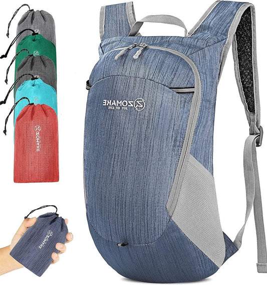 Foldable ultralight small backpack - waterproof hiking backpack 18 liters - women and men outdoor hiking