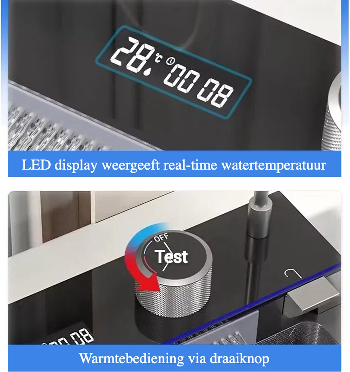 Multifunctional Sink - Kitchen sink - Multifunctional basin - Waterfall faucet - Including accessories - 75x45cm