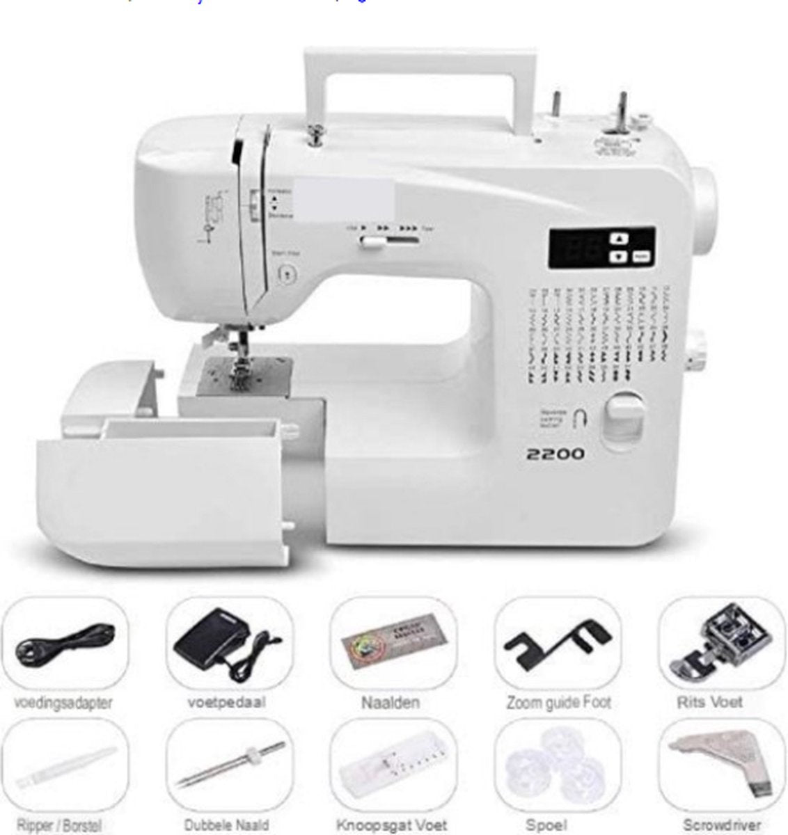 Embroidery machine - Sewing machine - White