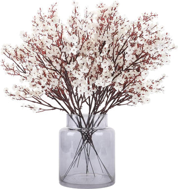 Kunstbloemen gypsophila doe-het-zelf bruiloft boeket - 12 stuks wit herfstdecoratie kunstboeket