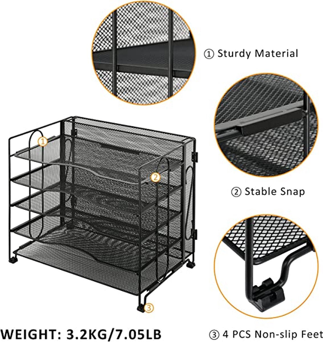 Premium Kantoor Organizer – Bureau Organizer – Kantoorartikelen – Bureau Opberger – Bureau Rek – Kantooraccessoires – Premium kwaliteit