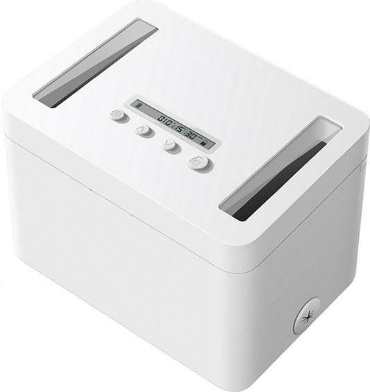 White Large Phone Safe with Timer Lock Focus Box Locking Box