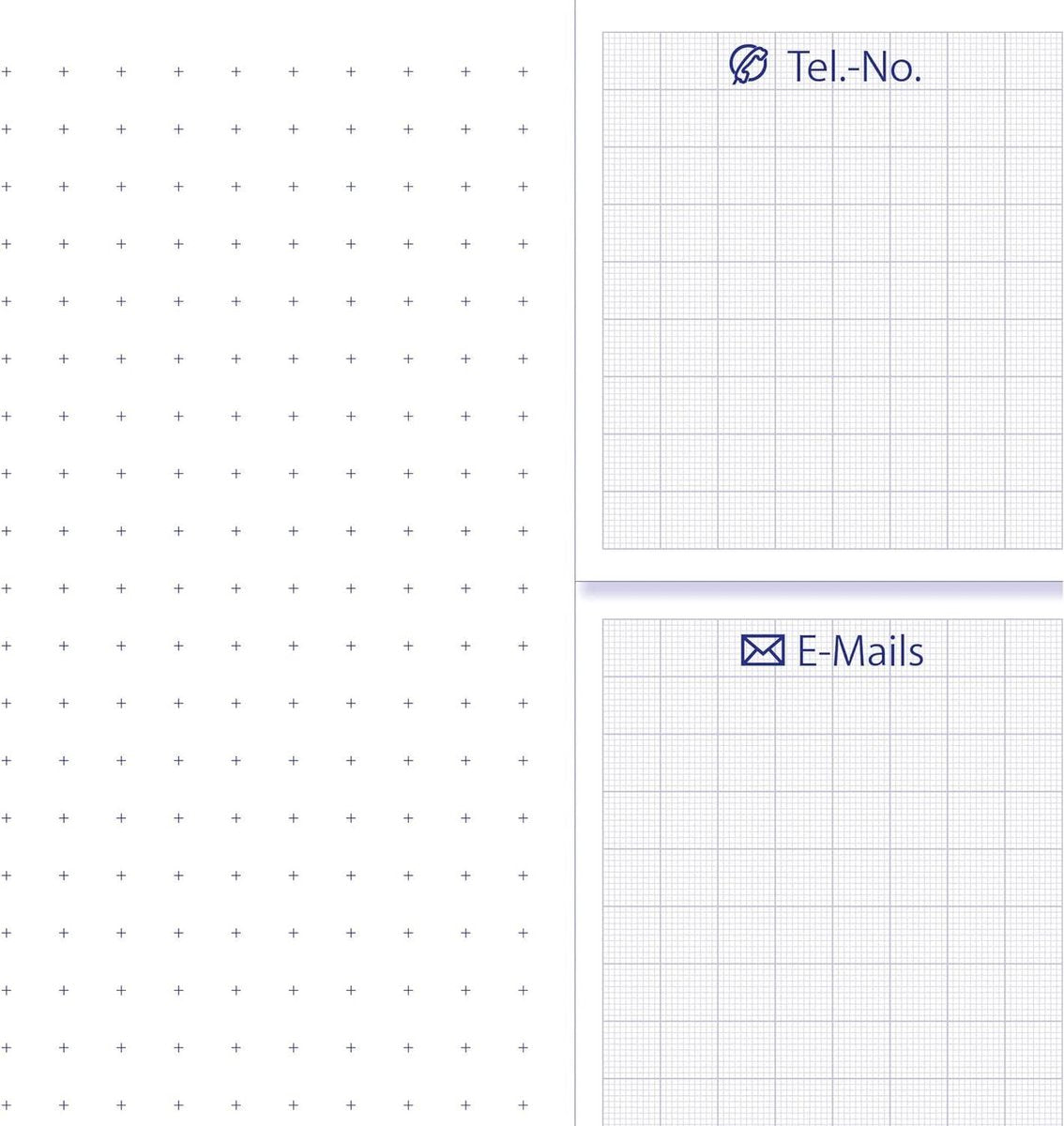 Papieren bureauonderlegger met 3-jarige kalender en weekplanner A2 (595 x 41 cm) 80 g/m² 30 vellen 2 stuks. bureaulegger
