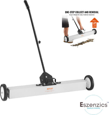 Eszenzics™ Magnetische Veegmachine Pro5 - Industriële Professionele Magneetbezem - Extra Sterk - 75cm breed - Bezem tbv metalen - Voor Binnen en Buiten