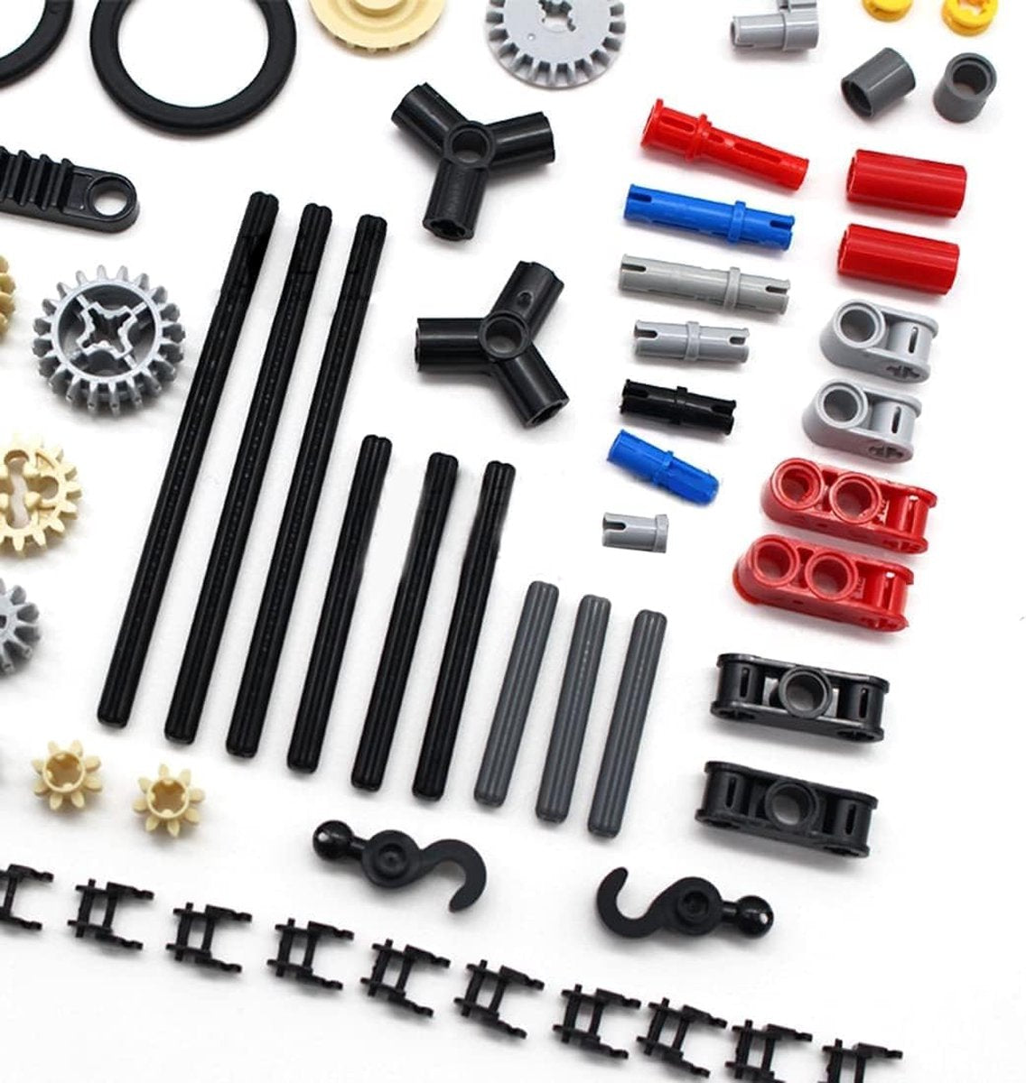 Onderdelen, 116 stuks Technic Tandwielketting Schakels Connectors Bouwstenen Sets Compatibel met Le,go Technic Onderdelen