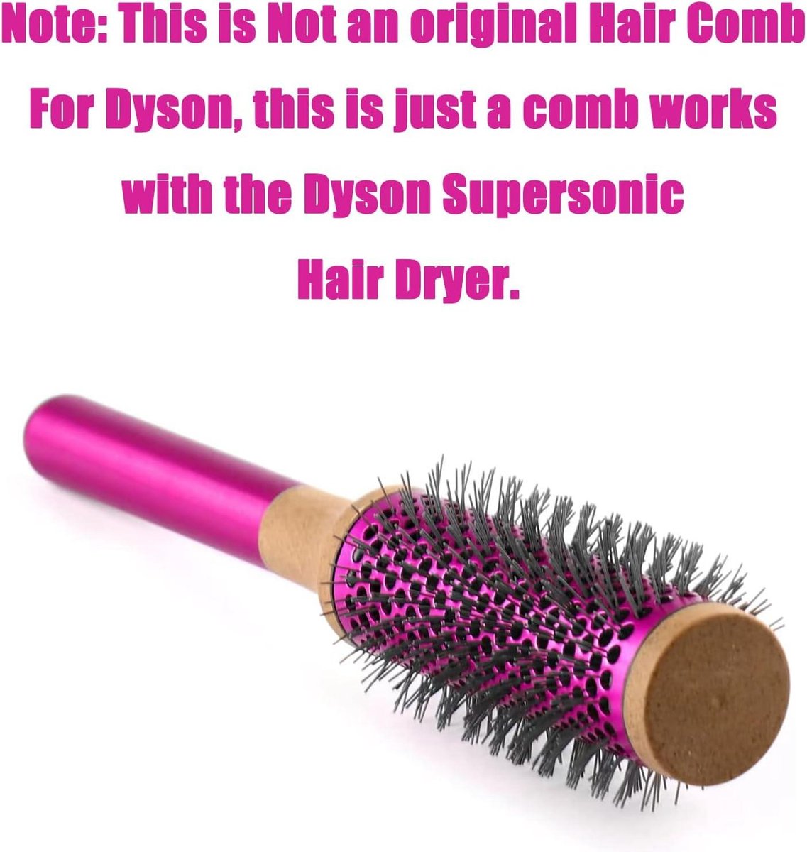 35 mm geventileerde tonborstel - werkt met Dyson Supersonic haardroger - steil, golvend, krullend haar - 14 inch haardroger met borstel