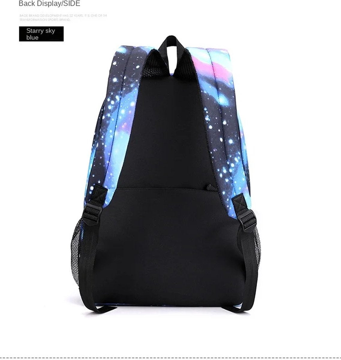 Verkoop Nederland® - Fashion - Rugzak - Mbappe - Meisjes - Jongens - Kinderen Schooltas - Zwart/Blauw - Tiener - 20-35 Liter - Met Gratis Schoudertas + Pennenzak)