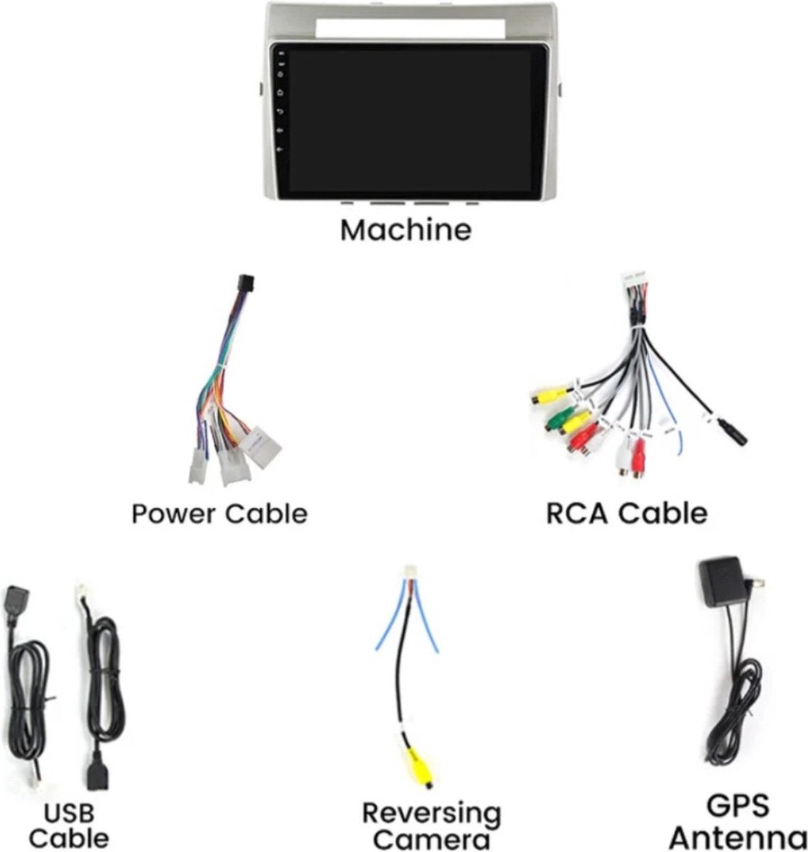 Toyota Corolla Verso | 2004 - 2010 | 1GB & 16GB | Autoradio met navigatie | Radioscherm | 2004 2005 2006 2007 2008 2009 2010 | AR10