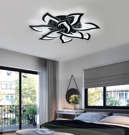 10 Lotus Plafondverlichting - Moderne LED - Woonkamer - Keuken - Slaapkamer - Kinderkamer - Plafonnière - Dimbaar Met Afstandsbediening en App