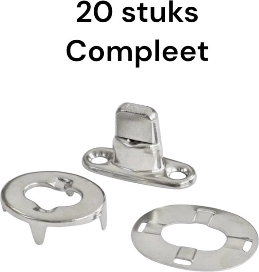 20 X Tourniquets draaisluiting -Tourniquet +kous en achterplaat (De echte DOT) - Bootkap-Verandazeil-Dekzeil-Bootkap-Verandazeil sluiting-Bootzeil-Tourniquet.